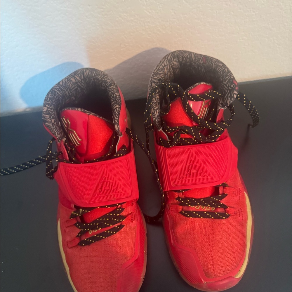 Nike Red High-Top Sneakers with Black Accents